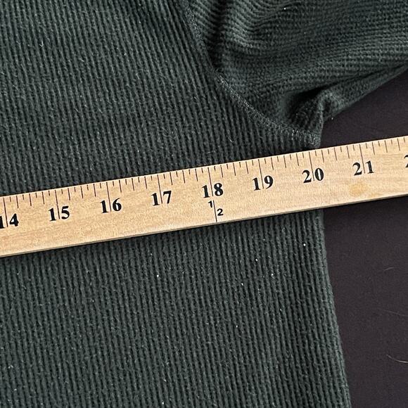 Eddie Bauer Mens Thermal Shirt Medium Green Base Layer Sleepwear Outdoor Stretch - Picture 8 of 10